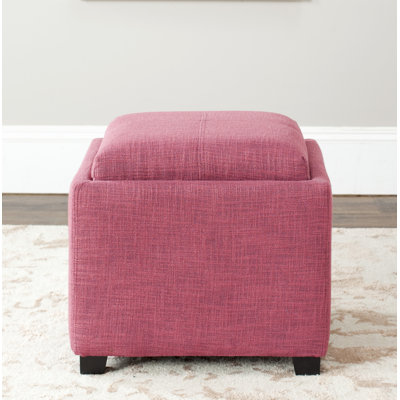 Motto Upholstered Storage Ottoman