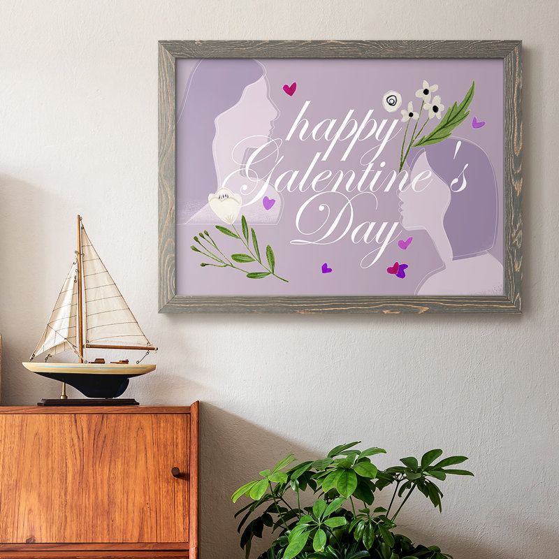 Joyeuse Saint-Valentin, collection A, Gris, H 22 po x l 32 po x P 1,5 po
