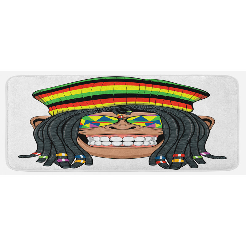 Tapis de cuisine tropical animaux