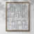 Toile avec cadre noyer