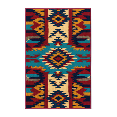  Tapis lavable d'inspiration Navajo