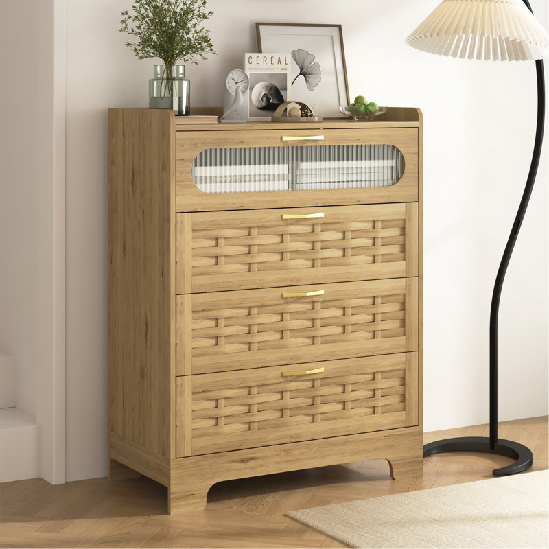 Commode 4 tiroirs en bois