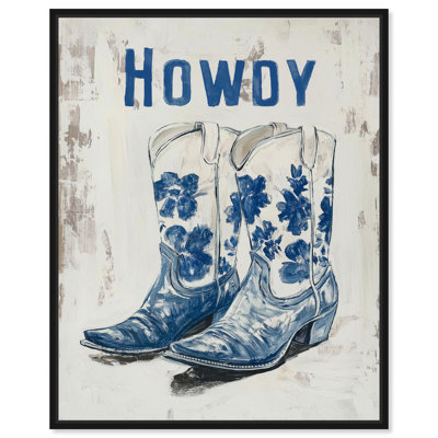 Howdy Boots Canvas Print Fashion Art by Art Remedy