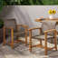 Chaise en bois et osier (ensemble de 2)-1529739368