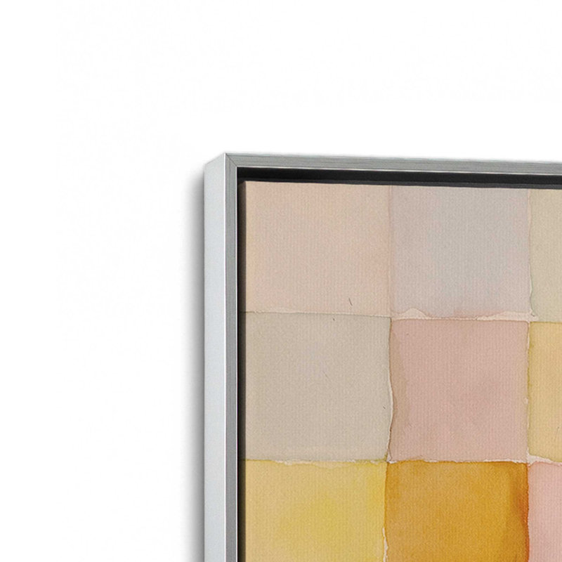 Ensemble de 2 impressions murales Whispered Magnolia, 16 po x 16 po, Cadre flottant en chrome poli