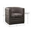 Fauteuil inclinable et berçant pivotant en bois massif Taupe-1489257834