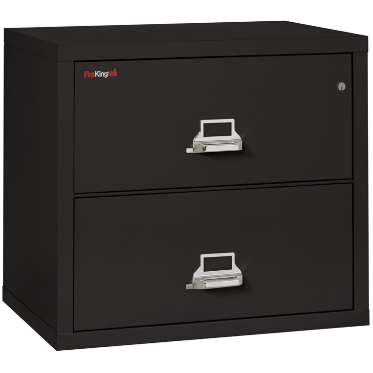 Fireproof 31.19'' Wide 2 -Drawer Steel File Cabinet