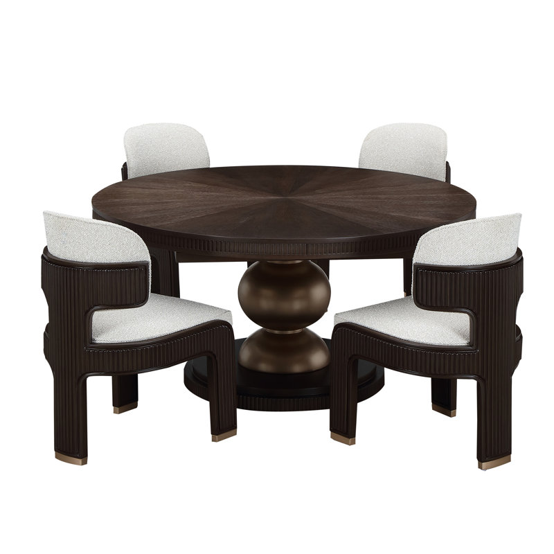 West Kensington Oval Dining Table, Espresso Wood
