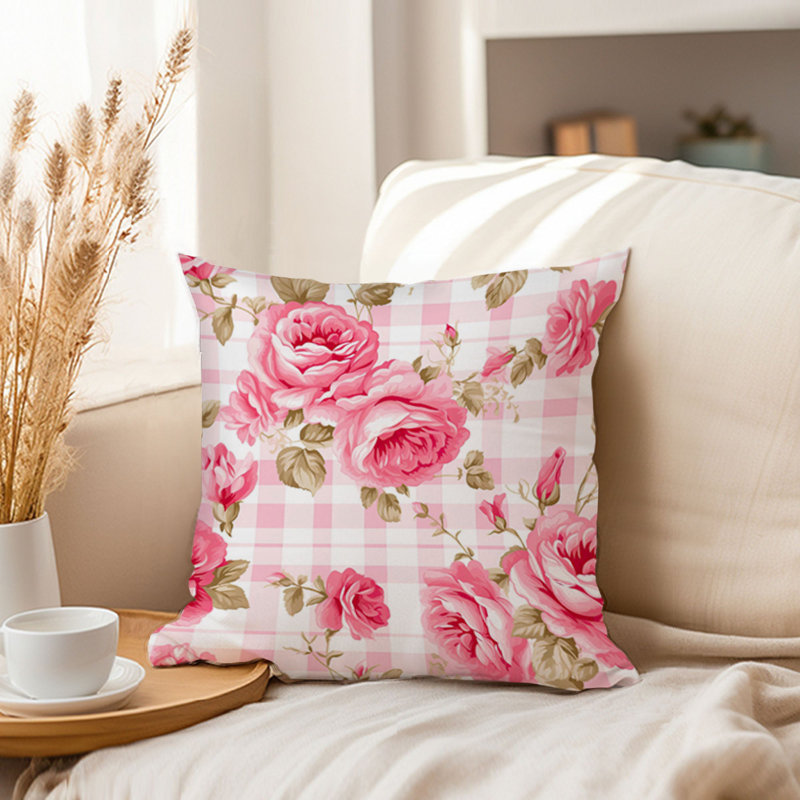 Floral Roses Pattern IV Flowers, 16"H x 16"W