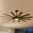 72 in. 12-Blade Black Low Profile Ceiling Fan with Integrated LED, Two-Toned Blades