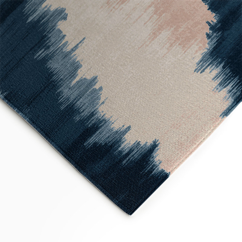 Tapis intérieur et extérieur beige Watercolor, Rectangulaire 3 pi x 5 pi