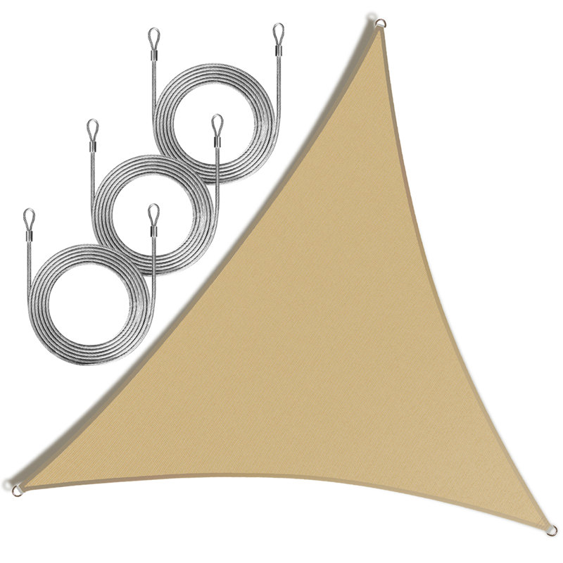 Voile d'ombrage avec corde Royal Shade, 10 pi x 10 pi x 14 pi, Tanné