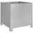 vidaXL Garden Planter Set of 2 Galvanized Steel Grey Galvanized Steel-1987752258-1987752260