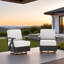 2-Piece Swivel Rocking Chair With Olefin Fabric Cushion-102830658