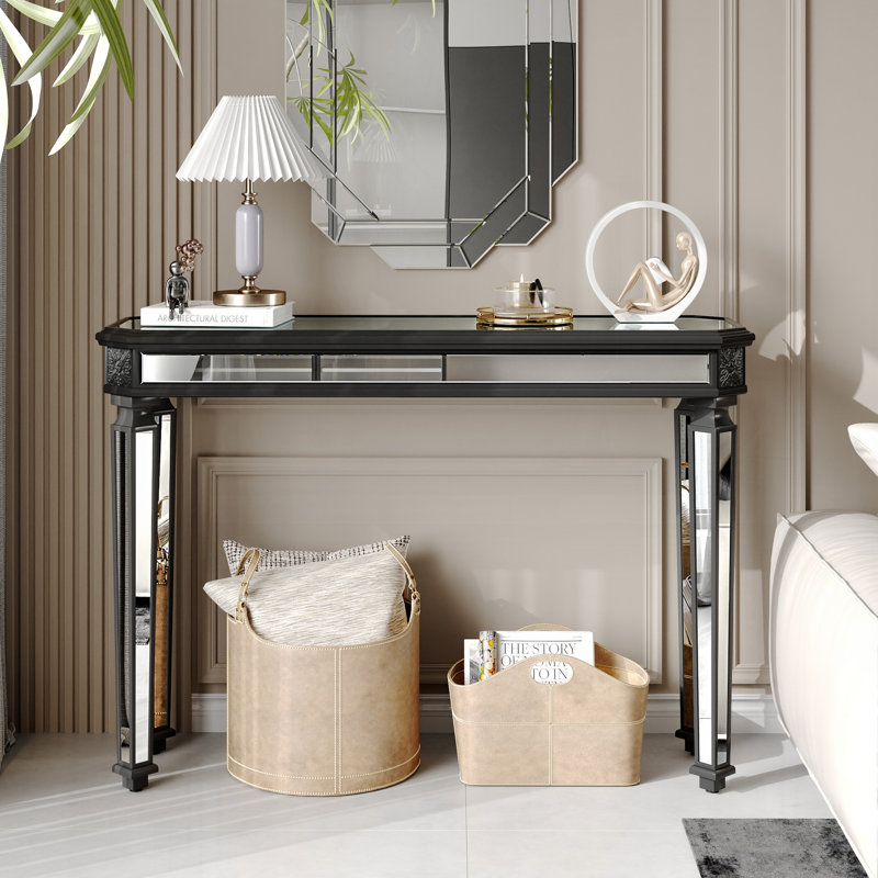 Console à miroir 48 po Framhouse, Black