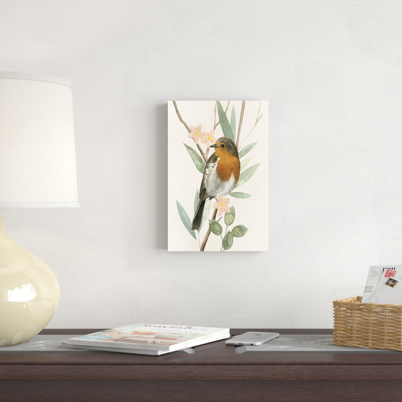 «Tree Toppers IV» par Grace Popp - peinture sur toile tendue, H 12 po x l 8 po, Toile tendue, Non