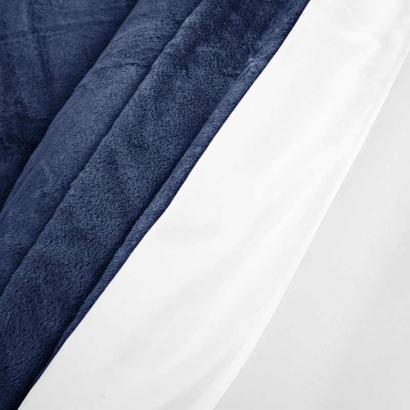 Microfiber 7 Piece Comforter Set, King Comforter + 6 Additional Pieces, Navy