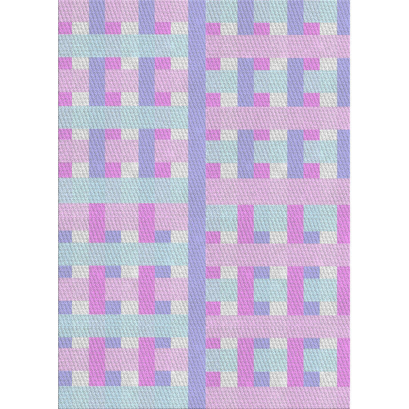 Tapis rose en laine touffeté à la main Engstrom