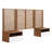 Modway Render Wall Mount Twin Headboard and Modern Nightstands
