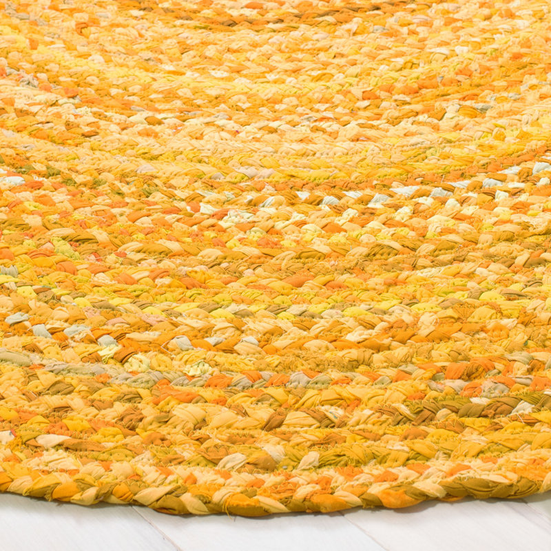 Tapis en coton tissé à la main Eastin, Rond 3 pi