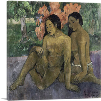 Et l'or de leurs corps - Deux femmes de Tahiti, 1901 - reproduction d'art