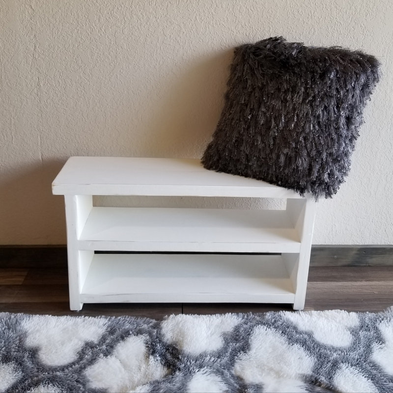 Sooriyakumar Solid Wood Storage Bench, 17" H x 42" W x 10" D