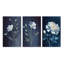 Ensemble de 3 fleurs blanches simples sur fond bleu rétro-1522263619-1522263628