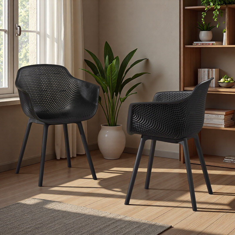 Chaise Lotus, Noir