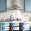 Hotte de cuisine murale en acier inoxydable convertible 36 po VIKio