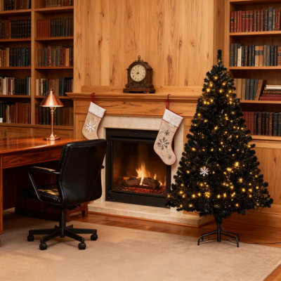 Crayon, arbre de Noël artificiel avec branches colorées, décoration festive intérieure | Idée de cadeau