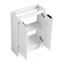 Meuble-lavabo autoportant de 23 po avec lavabo et portes à fermeture douce