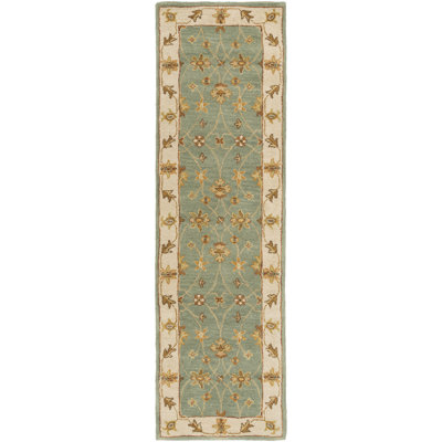 Tapis vert en laine touffeté à la main Southshore