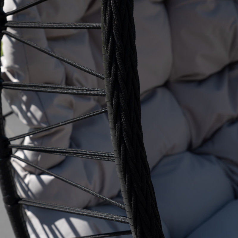 Hebden Garden Hanging Egg Chair, Light Grey