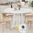 Dining Table for 4 to 6 People, 47 Inch Round Dining Table, Kitchen Table with Sturty Legs-117404892