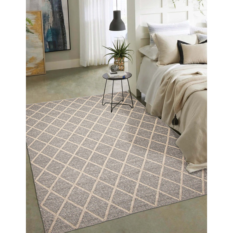 Tapis unique en laine nouvel âge 6 pi 7 po x 9 pi 5 po Deletha