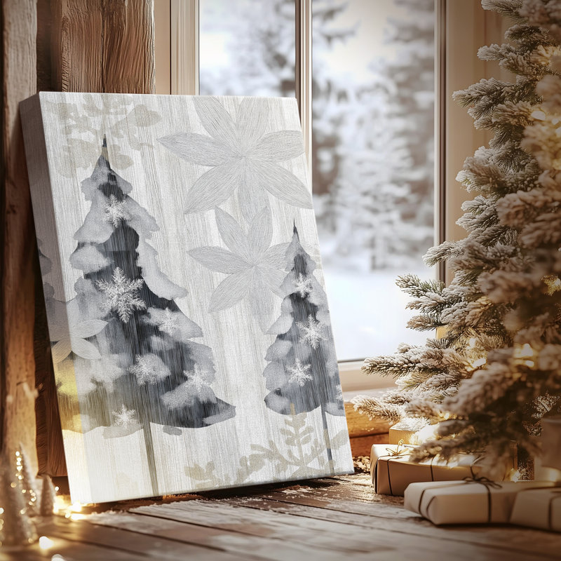 «Silver Night Whisper», toile tendue avec châssis de qualité supérieure, H 18 po x l 12 po