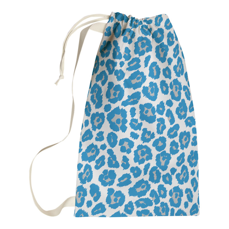 Fabric Laundry Bag with Handles, 29" H x 18" W, Red/Black/White, Arizona