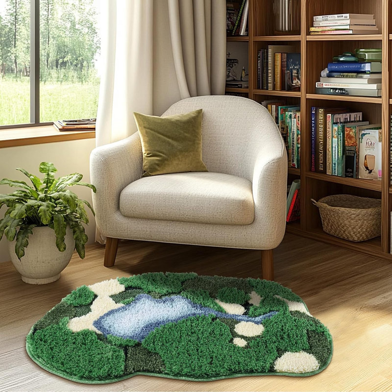 Tapis de salle de bain Long Moss