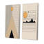 «Boho Golden Sun Monochrone Landscape II», ensemble de 2 impressions-2113336649-2113336650