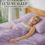 Ensemble de draps en bambou ultra doux - ensemble de 4 pièces - infroissable - feuilles de refroidissement avec poches profondes-612286704-612286665