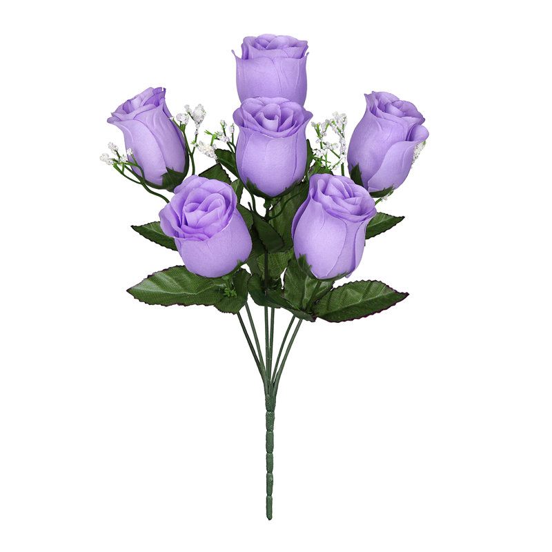 Bouquet de roses artificielles, Lavande
