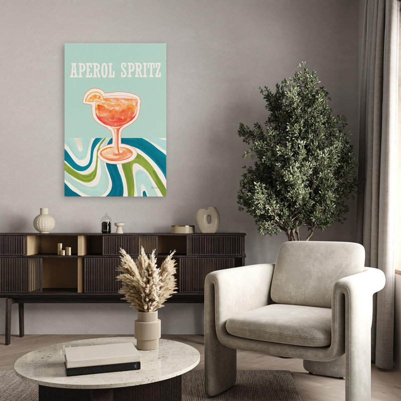 Aperol Spirz - 60S 70S, H 36 po x l 24 po