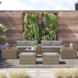 Eastford 8 - Person Patio Conversation Sets with Cushions