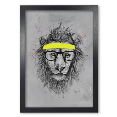 Hipster Lion 1 Piece Wall Art