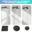 Bras de douche mural noir mat-126692914