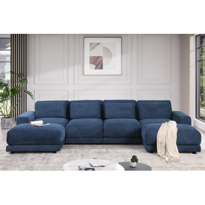 Canapé modulaire 6 pièces rembourré