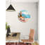 Horloge murale en verre trempé Sea View, horloge murale de cuisine, horloge à vin champagne, horloge ronde en verre, horloge décorative moderne-1134321772-1134321763