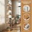 Étagère à livres à 6 niveaux pour petits espaces Étagère de coin verticale autoportante pour salon, bureau, bureau et entrée