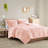 Twin/Twin Xl Shaggy Fur Comforter - Blush Magnificent Interior