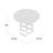 Arkesha Round Glass Top Metal Base Dining Table-22799013